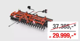 Eine Darstellung der OPTIMER L 500 R, einer Kurzscheibenegge der Firma KUHN.