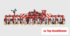 Eine Darstellung des ROWLINER, einer Reihenhacke der Firma KUHN.