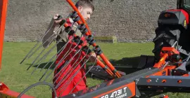 Aufbewahrung der Zinken in der Halterung