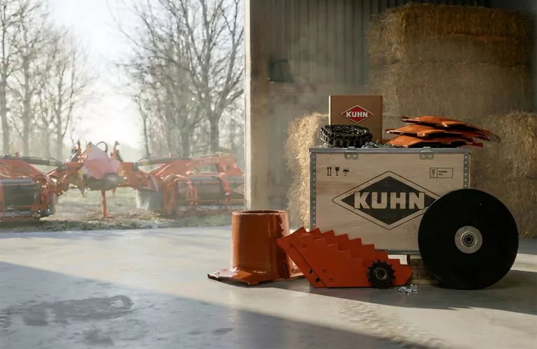 Ein Bild eines Wartungspakets der Marke KUHN.