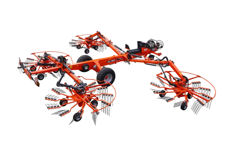 Eine Darstellung des GA 13231 - eines Vierkreiselschwaders der Firma KUHN