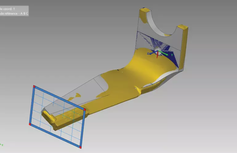 Eine Darstellung einer Überlagerung eines standardmäßigen Original-KUHN-Kreiseleggenzinkens und eines Nachbau-Hartmetall-Kreiseleggenzinkens