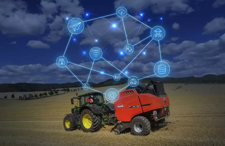 Presse à balles rondes VB 7190 avec fonctions automatisées certifiées AEF