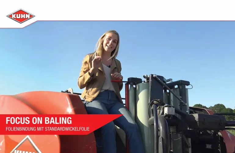 FocusOnBaling: Folienbindung mit Standardwickelfolie