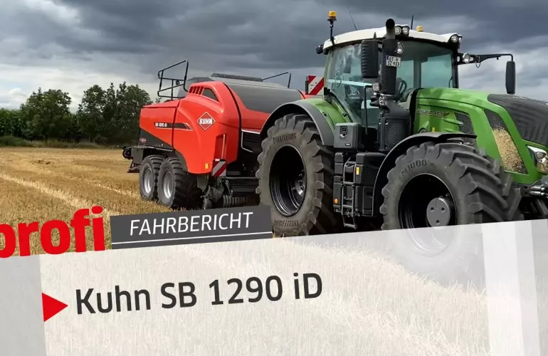 Thumbnail der Youtube-Videos vom profi Fahrbericht für die KUHN SB 1290 iD