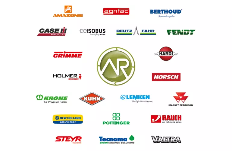 Tous les logos des partenaires d'agrirouter