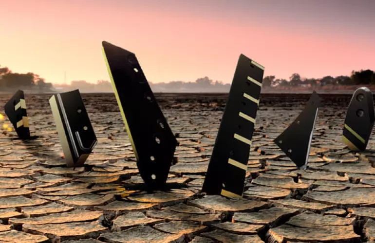 Eine Darstellung der Ersatzteile, welche KUHN für seine Pflüge anbietet.