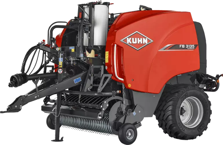 Silhouette einer KUHN FB 3135 Festkammerpresse