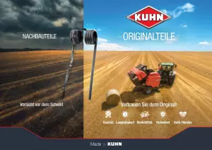 Eine Darstellung der Vorteile von KUHN-Originalteilen gegenüber Nachbauteilen.