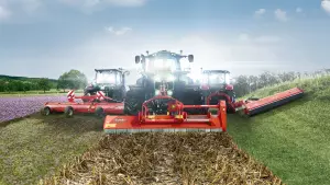 Eine Darstellung von KUHN Mulchern in Aktion.