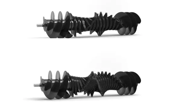 OC-Schneidrotoren mit patentierten elliptischen Rotorzinken