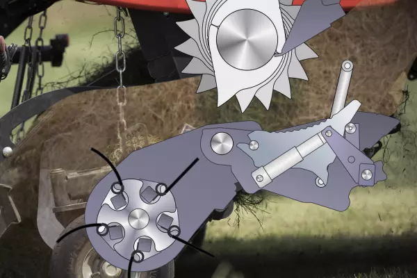 DROPFLOOR (absenkbarer Förderkanalboden) und Rotorentkopplung gewährleisten eine schnelle Störungsbehebung bei Futterstaus.