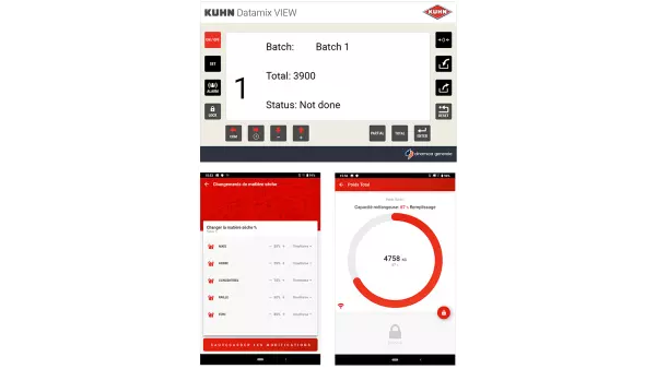 Je nach Kundenanforderungen zwei verschiedene Schnittstellen für Ihren Wiegeassistenten