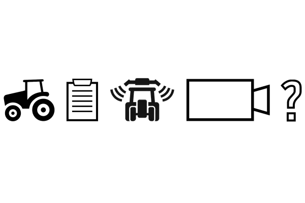 Die verschiedenen CCI-Anwendungen, die zum serienmäßigen Umfang des ISOBUS-Terminals CCI 800 gehören