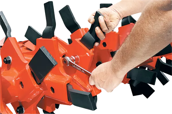 Schnellwechselsystem Easy-Fit für die Zinkenrotor-Modelle