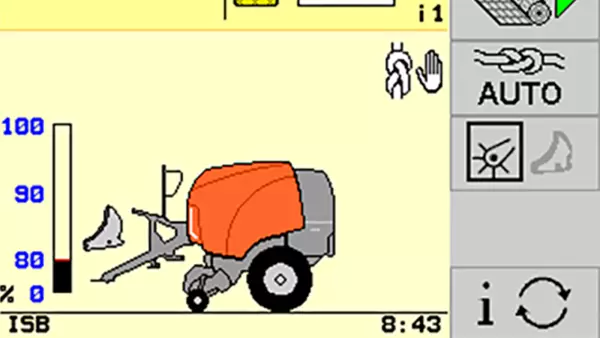 Die präzise Sensorik ermöglicht eine frühzeitige Erkennung der wachsenden Ballengröße.