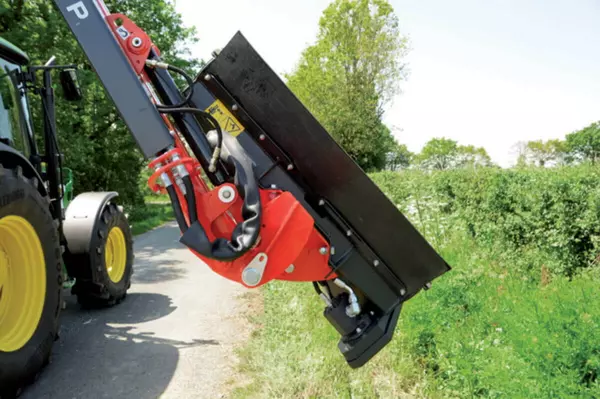 Mähkopfschwenkung in einem Bereich von 240°