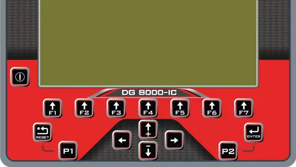 Das KUHN-Terminal DG8000 ermöglicht in Verbindung mit der Software DTM PRO Datenübertragung.