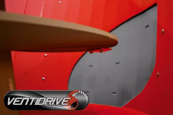 Die patentierte asymmetrische Form der VENTIDRIVE-Öffnung optimiert die Strohansaugung der PROFILE PLUS-Modelle.