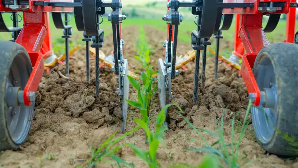 Foto der Schutzbleche der Reihenhacke ROWLINER