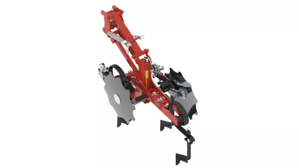 3D-Ansicht einer gezackten Scheibe der Reihenhacke ROWLINER