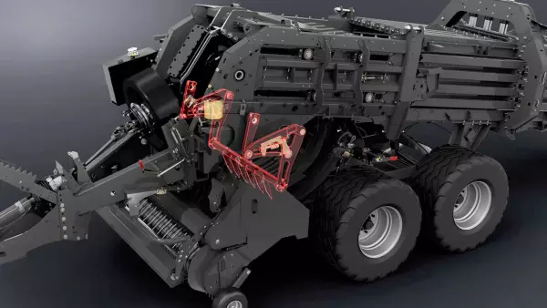 Das Vorkammersystem produziert einheitliche Ballenpakete und bildet die Grundlage für massige, kantige Ballen.