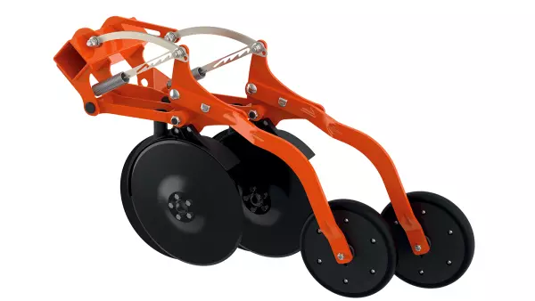 Die pneumatische Drillmaschine VENTA 330 ist mit SEEDFLEX 100-Säelementen ausgerüstet