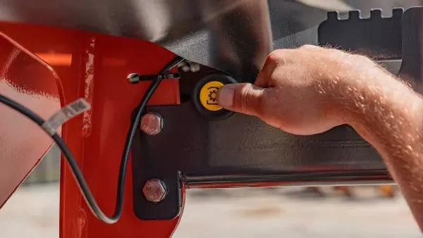 Le bouton de calibration qui permet de démarrer ou d’arrêter l’essai de débit