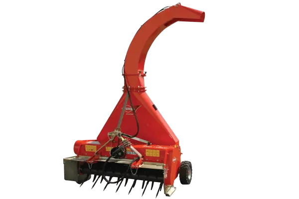 Höhenregulierung mittels Rädern bei den Mulchgeräten TRP CV