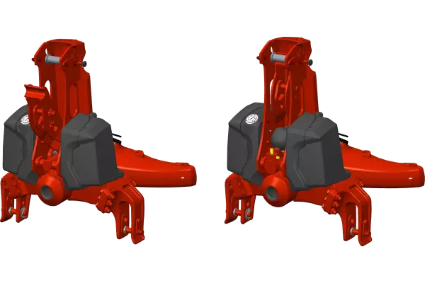 Pflugköpfe EasyDrive und OptiDrive für einfache Umstellung in Arbeits- bzw. Transportstellung