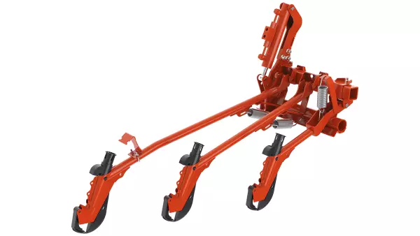 Die pneumatischen Drillmaschinen VENTA 310 uns 410 sind mit Schleppscharen ausgerüstet.