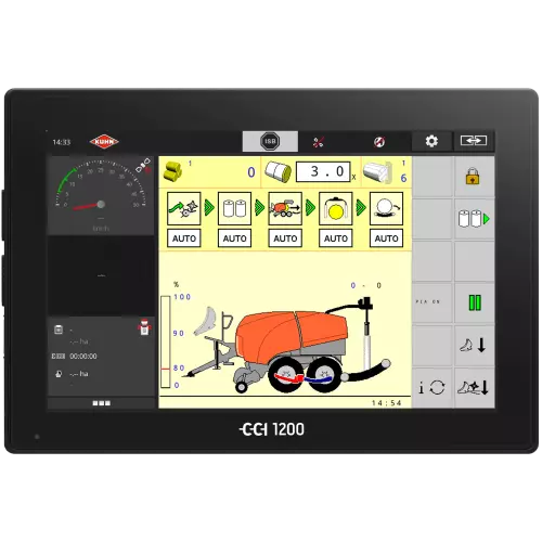 PROCESS VIEW informiert Sie über die laufenden Arbeitsprozesse in der Maschine.