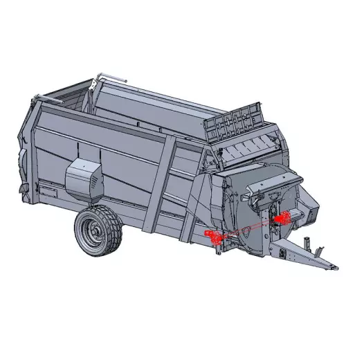 Zusatzmotor zum Verteilen von Silage