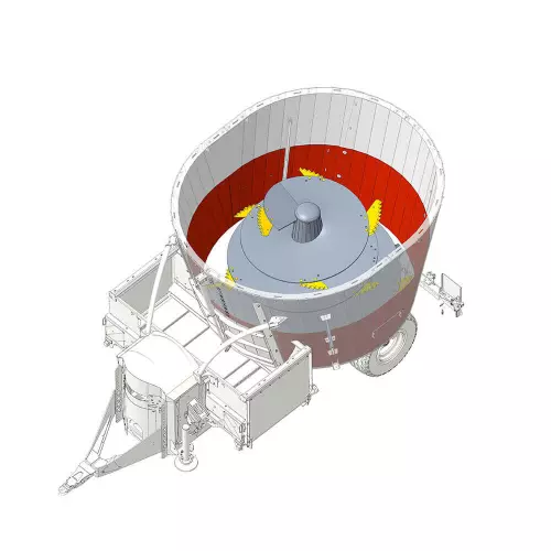 Mit der K-NOX-Technologie wird der Verschleiß durch Abrieb und Silagesäuren begrenzt.