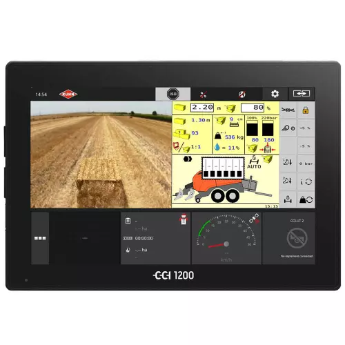 Alle Großpackenpressen von KUHN sind ISOBUS-kompatibel.