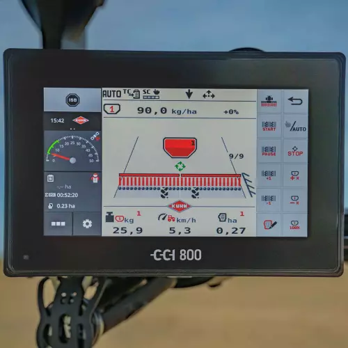 ISOBUS-Terminal CCI 800 mit der elektrischen SITERA