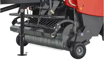 Breite, gesteuerte Pick-up mit schwerem Rollenniederhalter und Prallblech