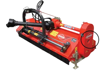 Leichter Zugang und einfache Wartung der Mulchgeräte BE 10