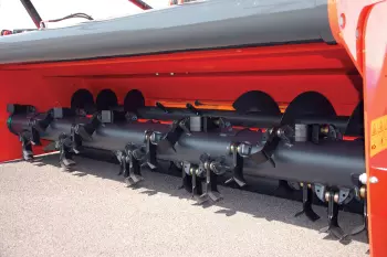 Anpassung der Rotordrehzahl an das Erntegut oder den gewünschten Häckselgrad mit dem Mulchgerät WS 320 BIO