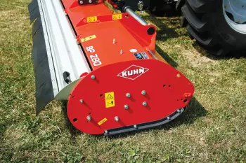 Eine robuste, vielseitig einsetzbare Abdeckhaube der Mulchgeräte BP 100 