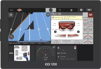 Das Terminal CCI 1200 mit gleichzeitiger Anzeige verschiedener Informationen auf einem blendfreien, bedienerfreundlichen Display