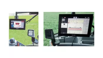 Noch mehr Komfort: Der innovative ISOBUS-Joystick CCI A3 kann ganz einfach in der Nähe der Armlehne des Traktors installiert werden.