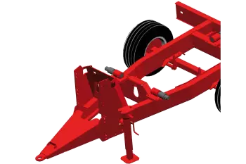 Das unabhängige Fahrgestell an den Futtermischwagen EUROMIX I von KUHN erlaubt ein Wiegen bei abgekuppelter Maschine.