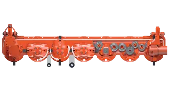 Unterschiedliche Abstände zwischen den Mähscheiben am Mähbalken OPTIDISC ELITE sorgen für eine saubere Schnittqualität.