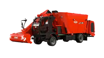 Detailansicht des selbstfahrenden Futtermischwagens SPW INTENSE