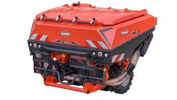 La silhouette de la trémie frontale double cuve TF 2300 C