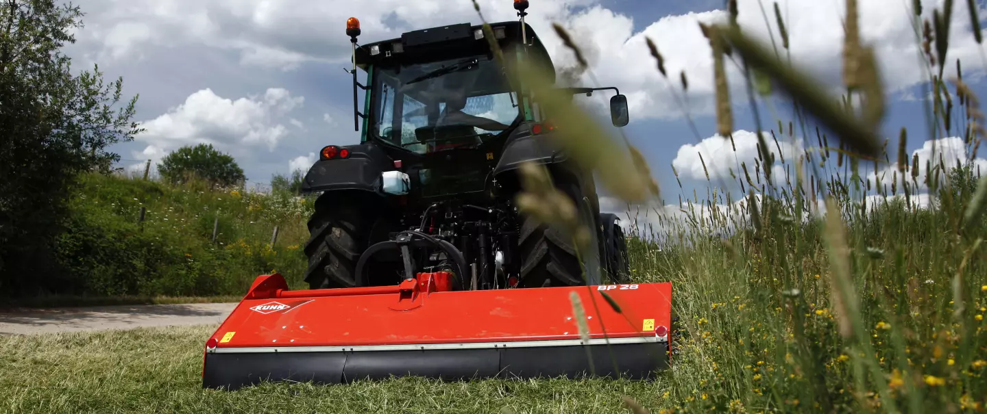 Das Mulchgerät BP 28 bei der Arbeit